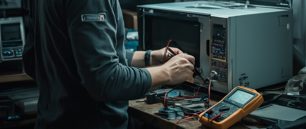 Kuchenka mikrofalowa Siemens na stanowisku diagnostycznym