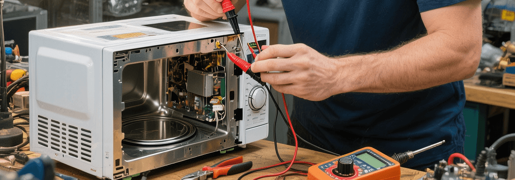 Nowoczesna kuchenka mikrofalowa bez obudowy